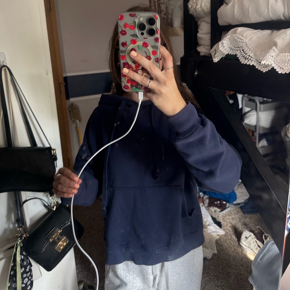 Navy Blue Aerie Hoodie